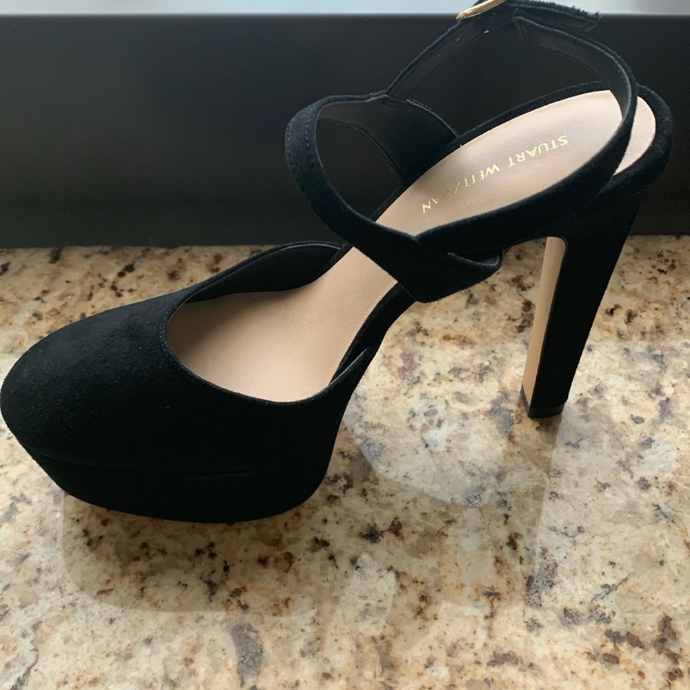 Black Suede Platforms